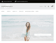 Tablet Screenshot of creativewomen.net